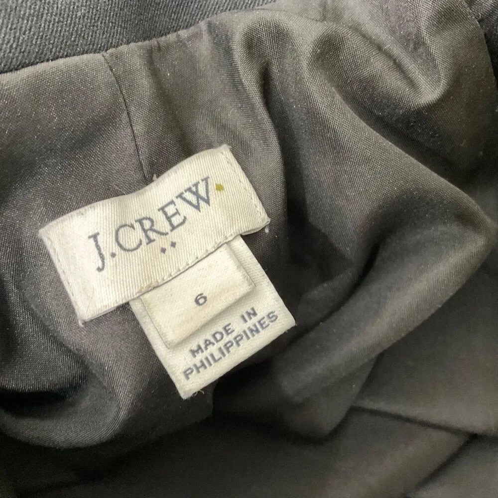 J. Crew Classic Blazer Women's size 6 Black One Button Work Career